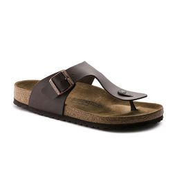 Birkenstock Men Brown Ramses Birko-Flor Regular Width Comfort Sandals-image-75
