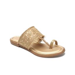 TWIN TOES Women Embellished Ethnic Open Toe Flats-image-60