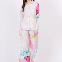 MINGLAY Printed Shirt With Trouser Co-Ords-image-53
