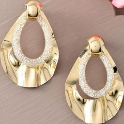 SUNBURST Contemporary Hoop Earrings-2