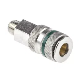 RS PRO Brass Steel Male Pneumatic Quick Connect Coupling R 1/4 Male Threaded, 6671695-image-43