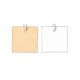 AS ONE Packed Recycled Paper Tag with Unbleached String 4×5.1 Paper White, 61-240-3-6(500pcs)-36