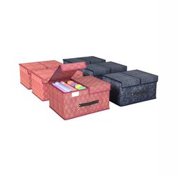 Aura Maroon Set of 6 Regular Drawer Organiser Organisers-20