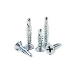 Immech 8 x 38 (D4.2mm) Nickel Plated Self Drilling Screw CSK Phillips Bugle Head Pack of 700 Pcs-10