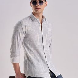 BS BLUE SQUAD Men Slim Fit Opaque Printed Casual Shirt-image-21