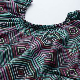 BAESD Abstract Printed Plus Size Round Neck Swim Suit With Goggle image 4