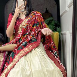 Aika Printed Ready to Wear Lehenga & Unstitched Blouse With Dupatta image 4