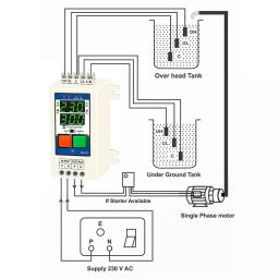 Mivan Technologies Single Phase Digital Water Level Controller for up to 3 HP Motor, DSL 2D image 5
