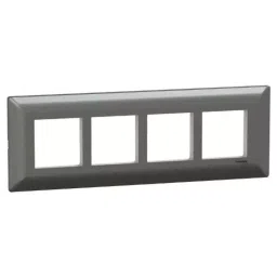 Schneider Electric Livia Cover Frame Linear 8 Module Polycarbonate Grey, P0708_PG_N-36