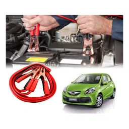 Auto Pearl 1.83 m (6 Ft) 500 A Heavy Duty Anti Tangle Battery Jumper Booster Cables for Honda Brio (Pack of 2)-image-98