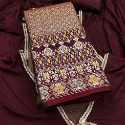 HERE&NOW Embroidered Unstitched Dress Material-image-54