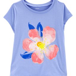 Carter's  Floral Jersey Tee - Light Blue-image-12