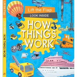 Board Book: Lift the Flap Look Inside How Things Work- Activity Book for Children-9
