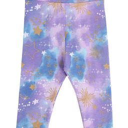 MINI KLUB Cotton Stars Printed Leggings - Purple-image-12