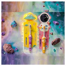 Yunicorn Max KidsSoft Bristles Astronaut & Spaceship Toothbrush Combo - Pack 2 -Colour may vary-14