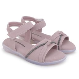 Superminis Striped & Sequins Embellished Sandals - Lavender-image-75