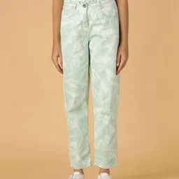Tales & Stories Denim Woven Tie Dye Jeans - Light Green-picture-33