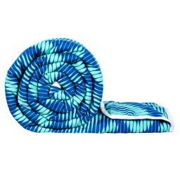 Divine Casa 120 GSM Microfiber Polyester Reversible Single Comforter Abstract Print - Cyan and Blue image 2