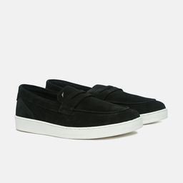 ZEESH OS-I ECLIPSE Men Suede Solid Slip-on Lightweight Penny Loafers-37