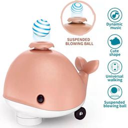 AKN TOYS Floating Ball Musical Whale Toy, Balancing Ball Fun for Babies & Toddler- Gifting Toy for Kids- Random Colour-PACK OF 1 ( COLOR AND DESIGN MAY VARY ) image 4