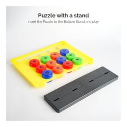 BitFeex Slide Puzzle Match Puzzle Pattern Making Activity Toy Brain Teaser Game - Multicolor image 5
