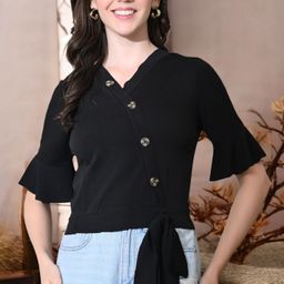 CORSICA Bell Sleeve Tube Crop Top-image-44