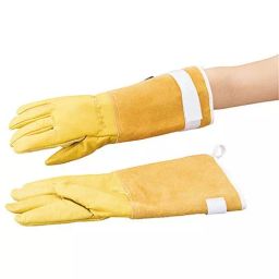 AS ONE Low Temperature Resistant Waterproof Hand Gloves Leather, Insulated Fleece Yellow Size M, CRYOLITE 9-image-22