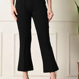 OWL MINK Women Slim Fit High-Rise Trousers-image-41