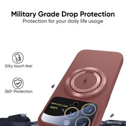 QRIOH Solid iPhone 15 Pro Back Case with Magsafe image 3