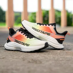 Red Tape Men Dirft + Mesh Walking Shoes-18