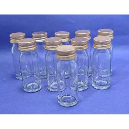 GENERIC 25 ml Transparent Glass Reagent Bottle with Aluminium Cap, GB-6-10p (Pack of 10)-image-46