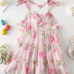 LULU & SKY Floral Print Peplum Dress-picture-11