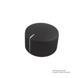 MULTICOMP PRO Knobs ROUND KNOB, KMK25, BLACK, 6MM, SPLINE, MP7253-image-14