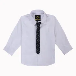 Gini and Jony Boys Standard Spread Collar Solid Cotton Casual Shirt-image-84