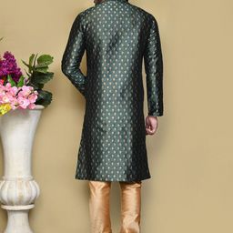 RANAK Men Ethnic Motifs Embroidered Regular Kurta with Pyjamas image 4