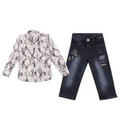 Arshia Fashions Boys Printed Shirt with Trousers-image-57