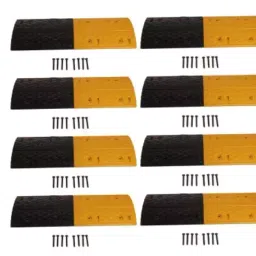 Ladwa 8 mtr x 50 mm Rubber Safety Speed Breaker, (Pack of 16 Pcs)-39