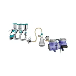 Supertek Sterility Test Unit Complete Kit With External Clamp, Funnel Capacity 500 ml, 18.248.0500-2