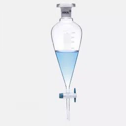Abgil 5000ml Borosilicate Glass Pear Shape Separating Funnel with Graduation PTFE Stopcock and Interchangeable Stopper ABG1717-23