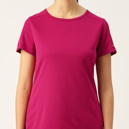 Macy's Ideology Women Pink Solid T-shirt-image-50
