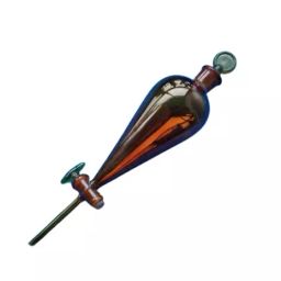 Abgil 5000ml Borosilicate Glass Pear Shape Amber Color Separating Funnel for Highly Viscous Solution (Honey Like Consistency) with PTFE Stopcock and Interchangeable Stopper ABG1723-7