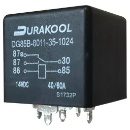 DURAKOOL Automotive Relay, Spdt, 12Vdc, 60A, DG85B-8011-76-1012-10