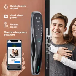GOLENS Digital Door Lock with Camera Wifi Biometric Lock with Face ID, X60 image 2
