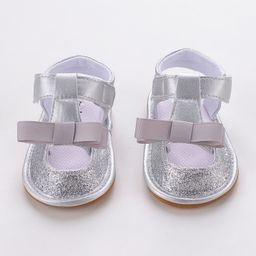 Babyoye Party Wear Sandals Style Booties - Silver-image-86