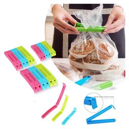 Paper Moon 12pcs Plastic Food Snack Bag Pouch Vacuum Clip Sealer - Multicolor-25