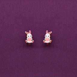 KAI JEWEL 925 Sterling Silver Rose Gold-Plated Contemporary Studs Earrings-11