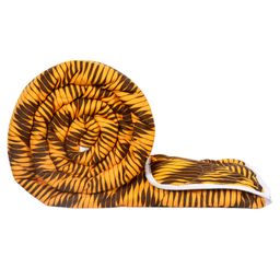 Divine Casa 120 GSM Microfiber Polyester Reversible Single Comforter Abstract Print - Orange and Brown image 2