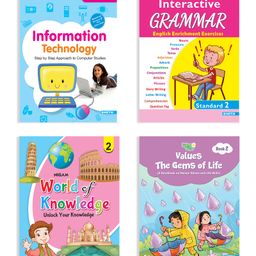 jolly kids Self Enhancement Student Workbooks Grade 2 Computer Grammar World of Knowledge Value Education Set of 4 - English image 4