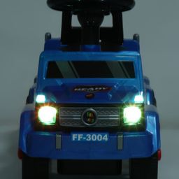 fab n funky Premium Kids Manual Push Ride On With Storage & Light And Music Foot to Floor Operation| Backrest - Blue image 4