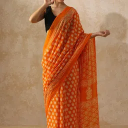 Moara Floral Pure Cotton Saree-picture-15